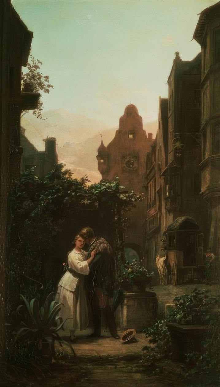 Pożegnanie autorstwa Carl Spitzweg
