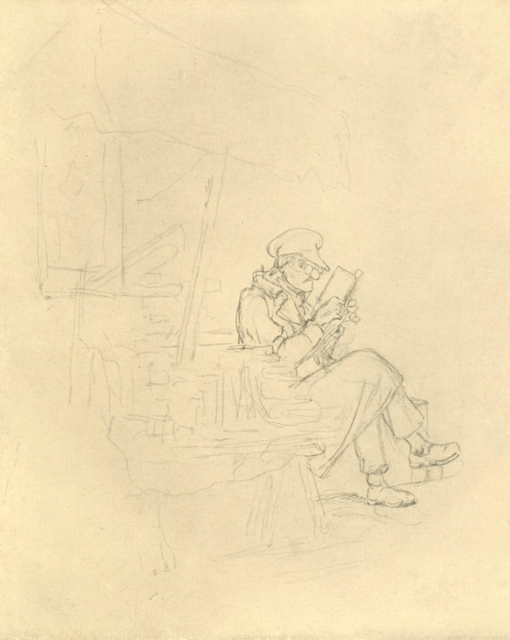 Der Antiquar, połowa końca XIX wieku, ok. 1924. autorstwa Carl Spitzweg