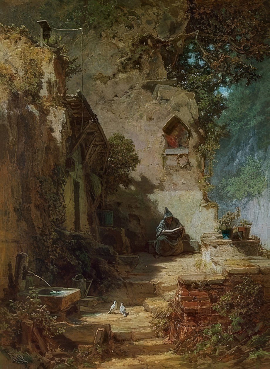 samotnik autorstwa Carl Spitzweg