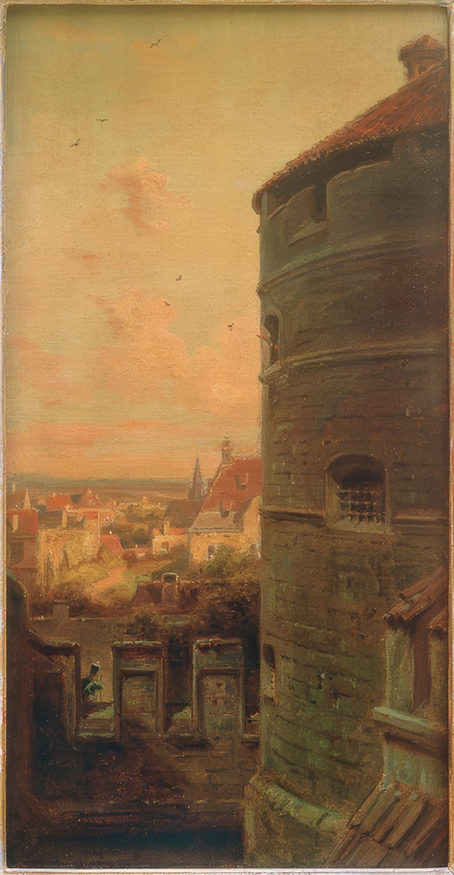 Wieża fermentacyjna w Rothenburg ob der Tauber autorstwa Carl Spitzweg