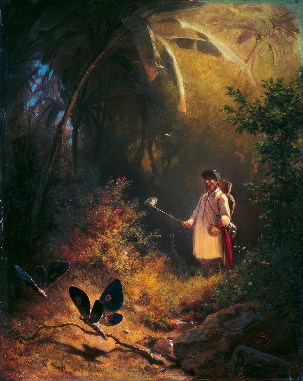 Łapacz motyli autorstwa Carl Spitzweg