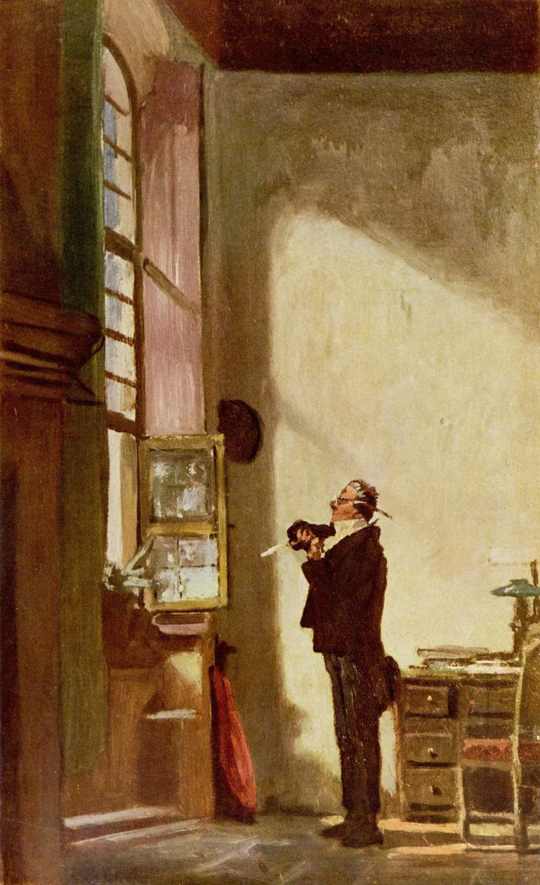 Pisarz autorstwa Carl Spitzweg