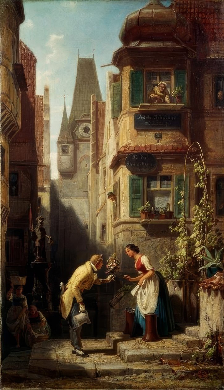 Wieczne przyjęcie weselne autorstwa Carl Spitzweg