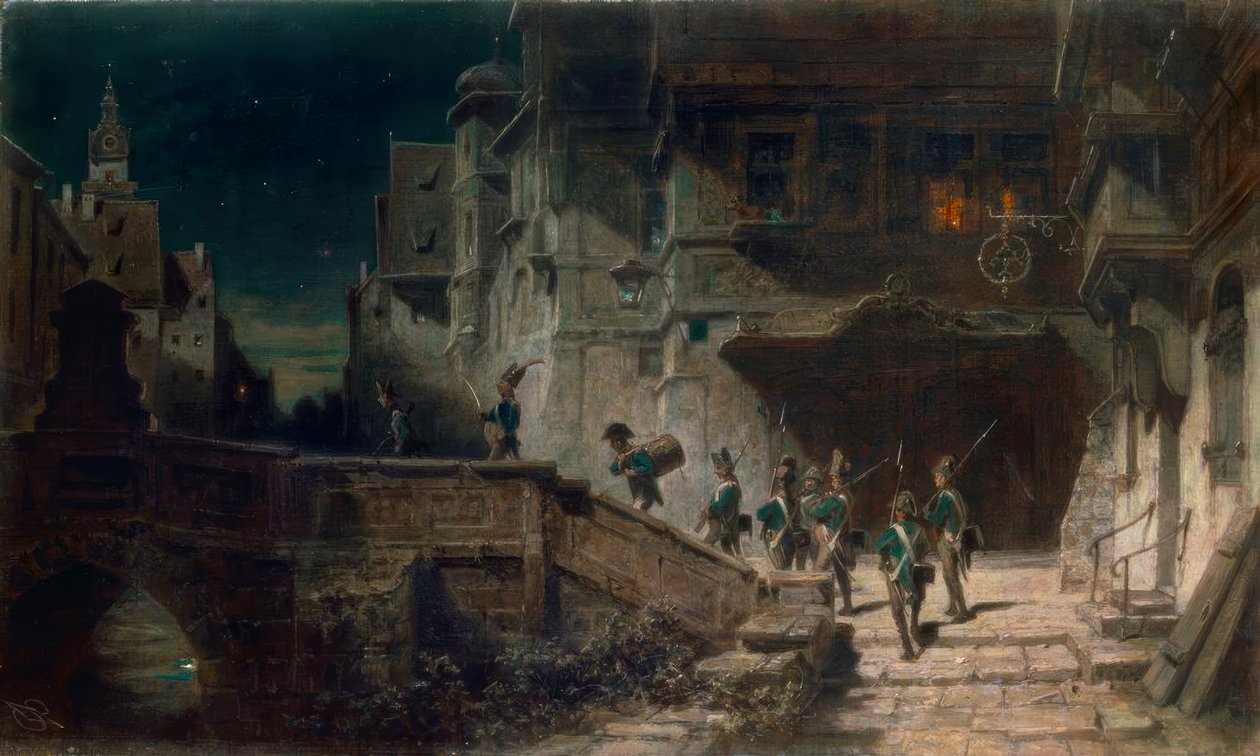 Scharwache autorstwa Carl Spitzweg