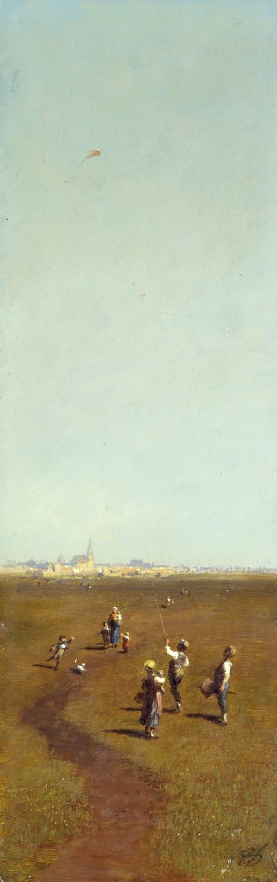 Drachensteigen autorstwa Carl Spitzweg