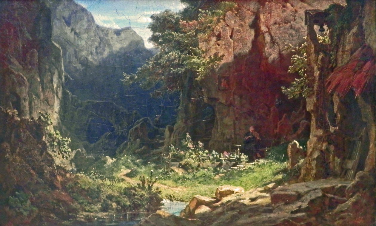 Pustelnik autorstwa Carl Spitzweg