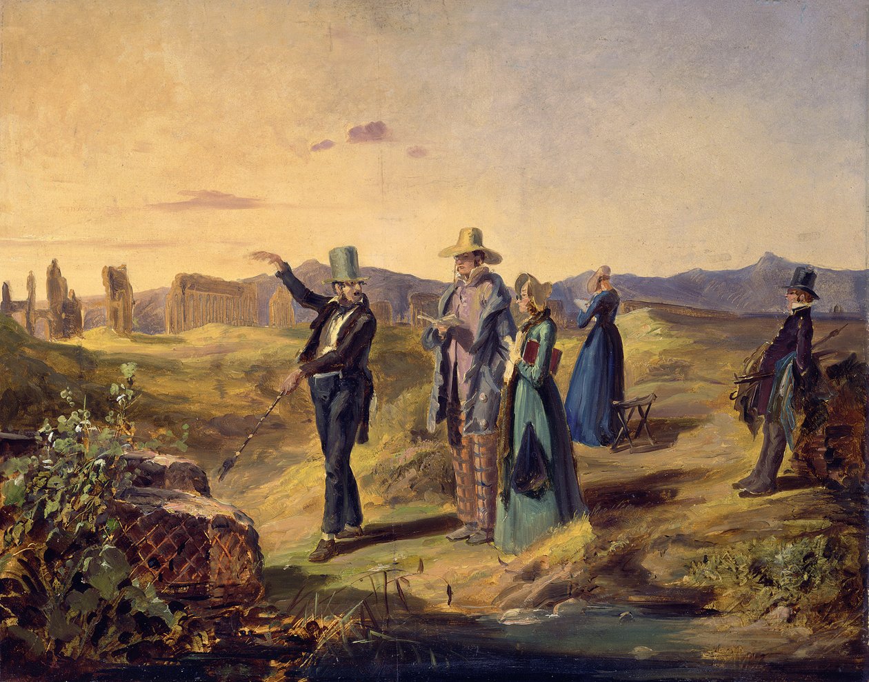 Anglicy w Kampanii Rzymskiej autorstwa Carl Spitzweg