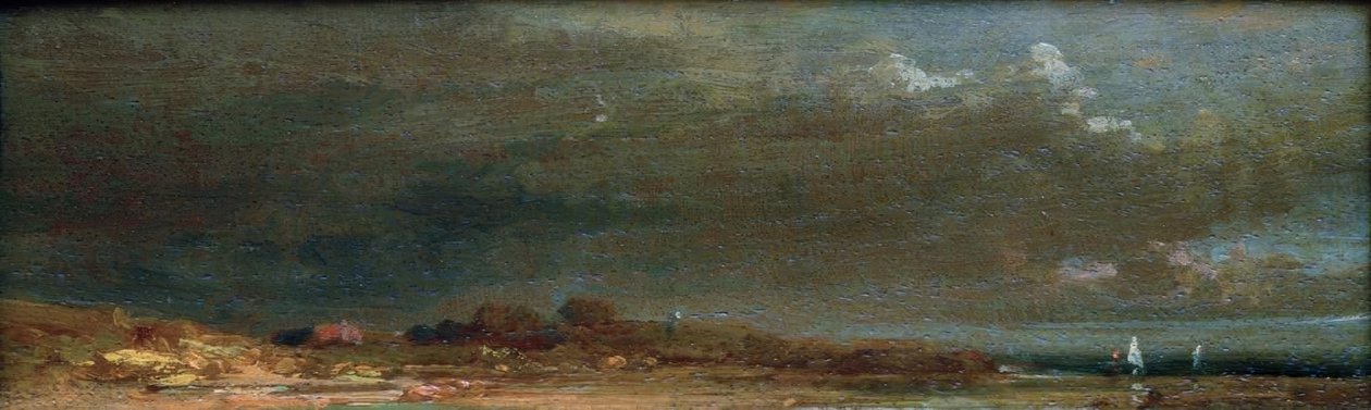 Krajobraz nad jeziorem - Krajobraz Chiemsee autorstwa Carl Spitzweg