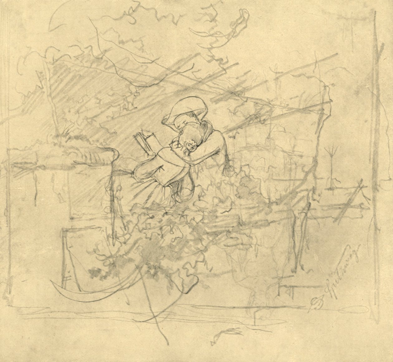 Lektüre, połowa końca XIX wieku, ok. 1924. autorstwa Carl Spitzweg