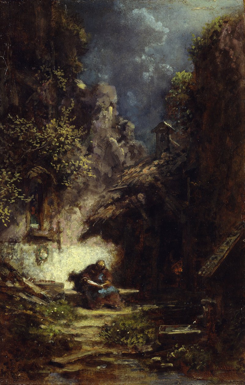 Czytający pustelnik autorstwa Carl Spitzweg