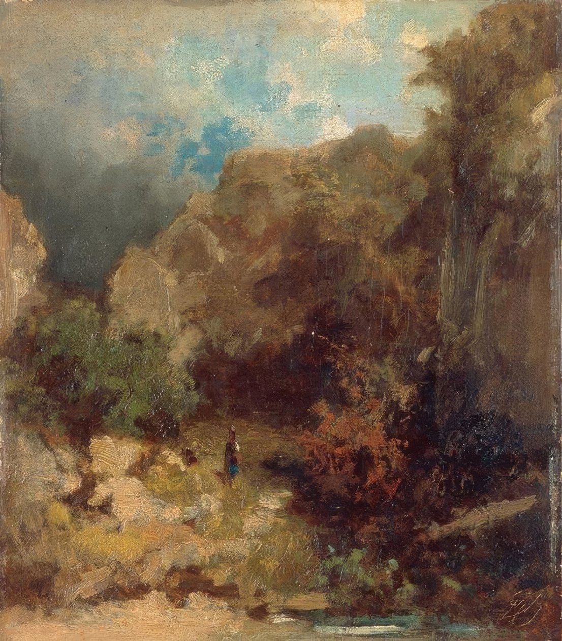 Dziewczyna w lesie autorstwa Carl Spitzweg