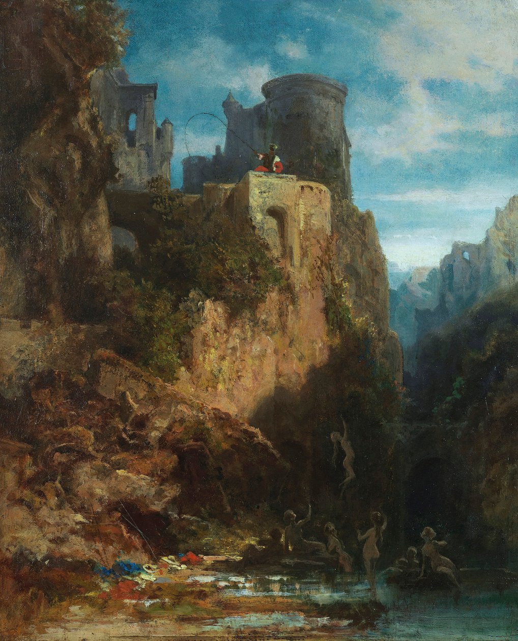 Złap Syrenki, ok. 1860 r. autorstwa Carl Spitzweg