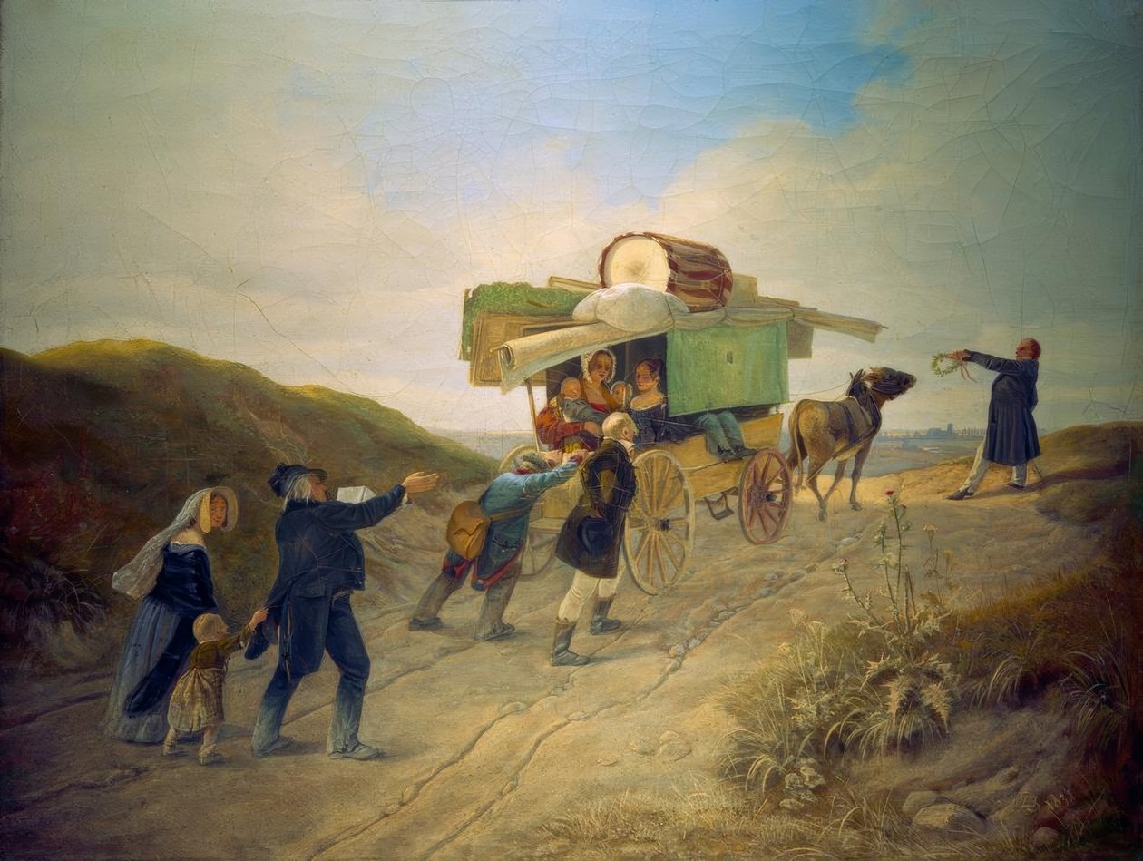 Podróżujący komicy autorstwa Carl Spitzweg