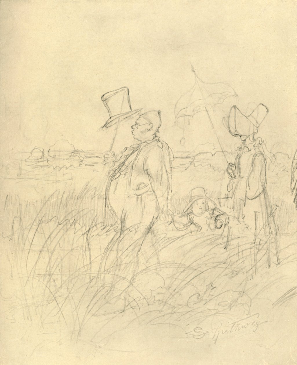 Sonntagsspaziergang, połowa końca XIX wieku, ok. 1924. autorstwa Carl Spitzweg