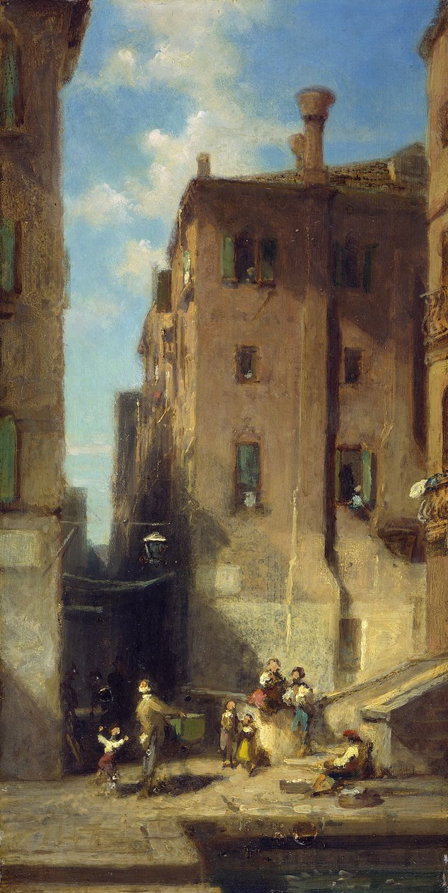 Ulica w Wenecji autorstwa Carl Spitzweg