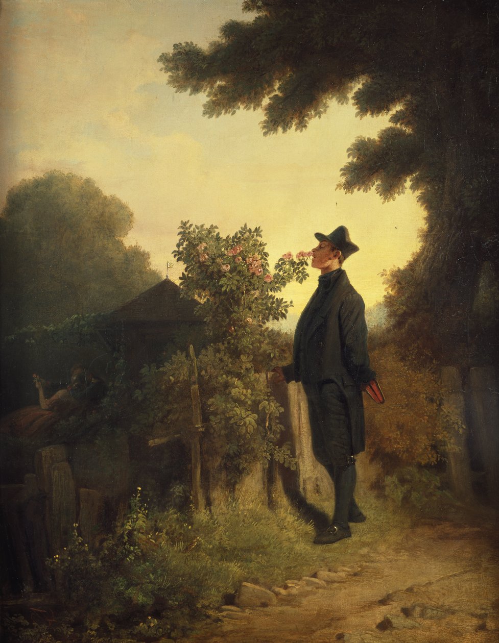 Miłośnik róż autorstwa Carl Spitzweg