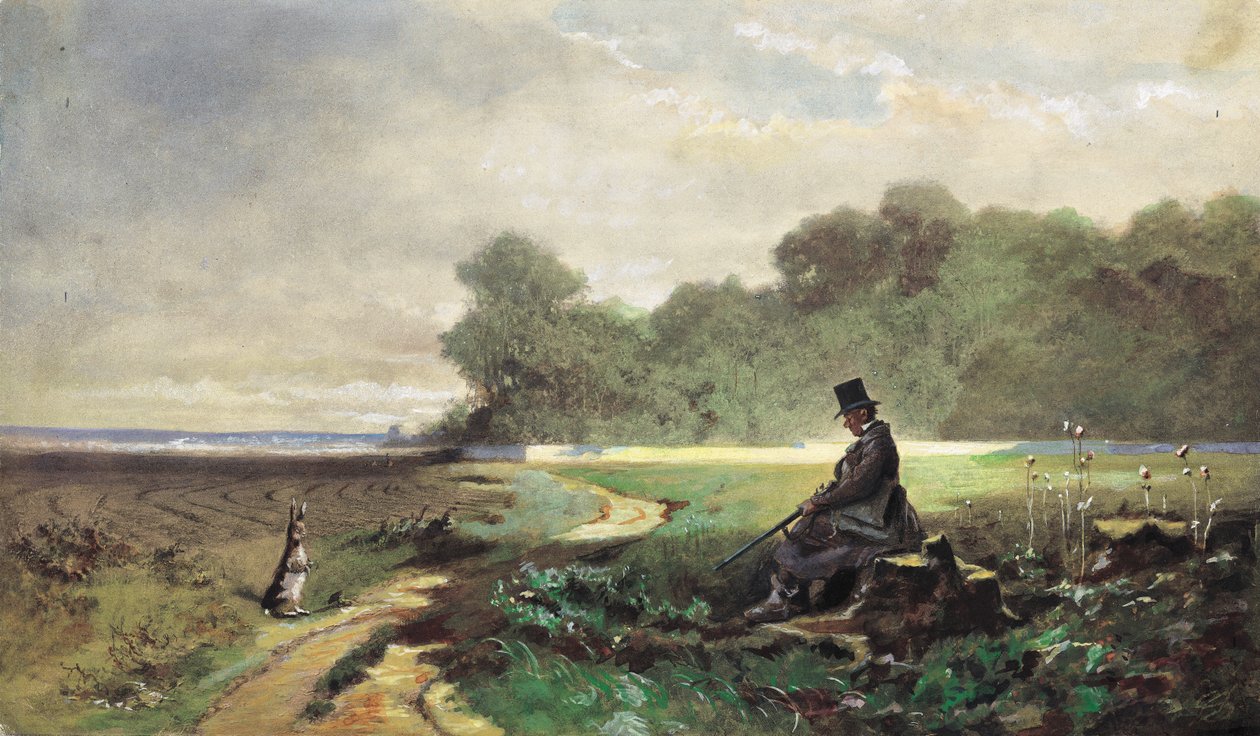 Łowca Niedzielny autorstwa Carl Spitzweg