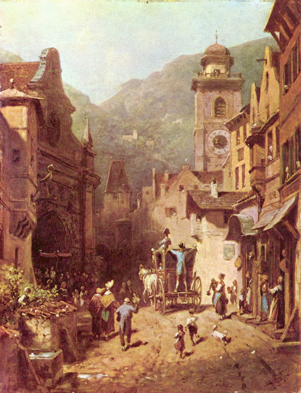Wizyta miejscowego księcia autorstwa Carl Spitzweg