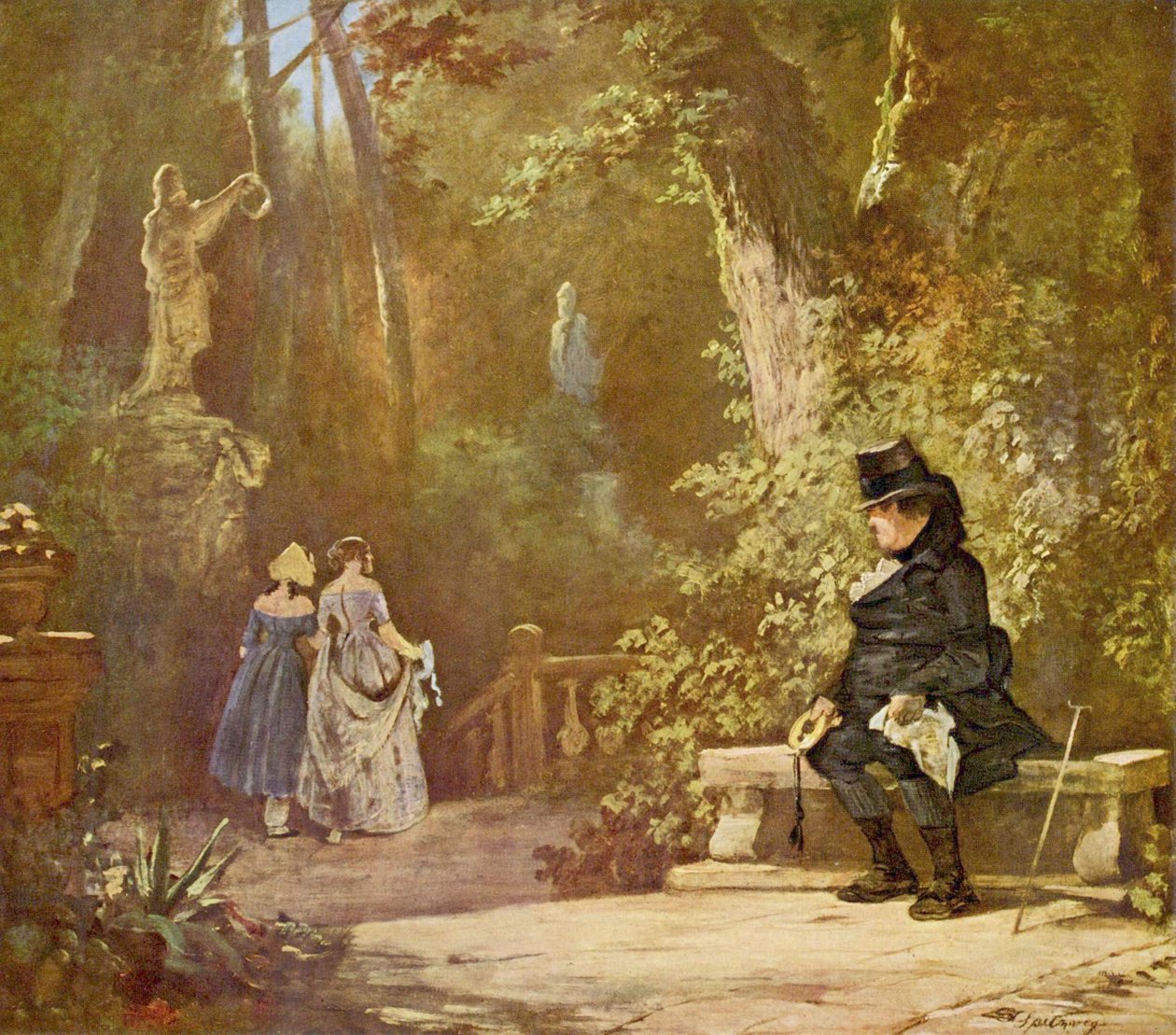 Wdowiec autorstwa Carl Spitzweg