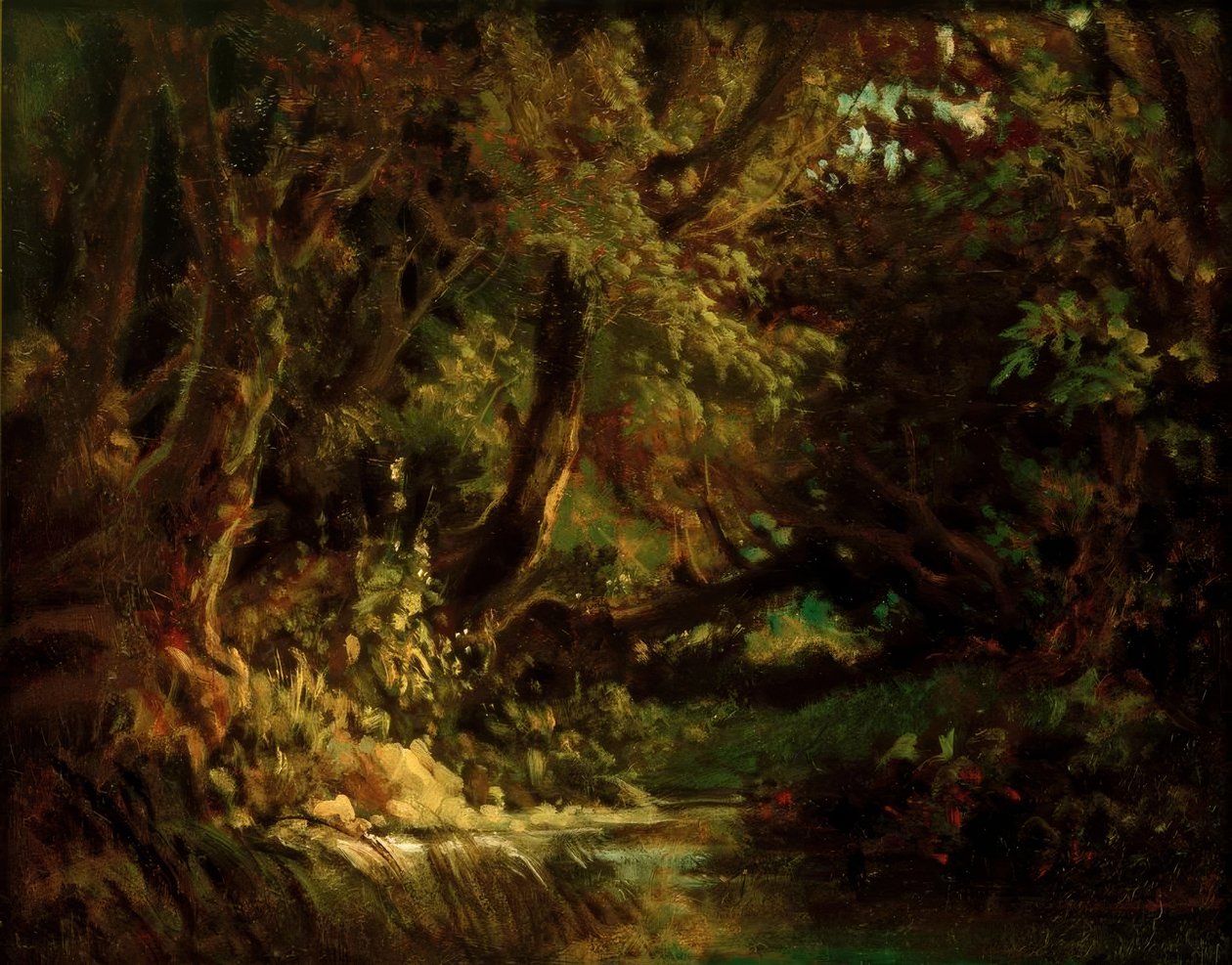 Waldinneres autorstwa Carl Spitzweg