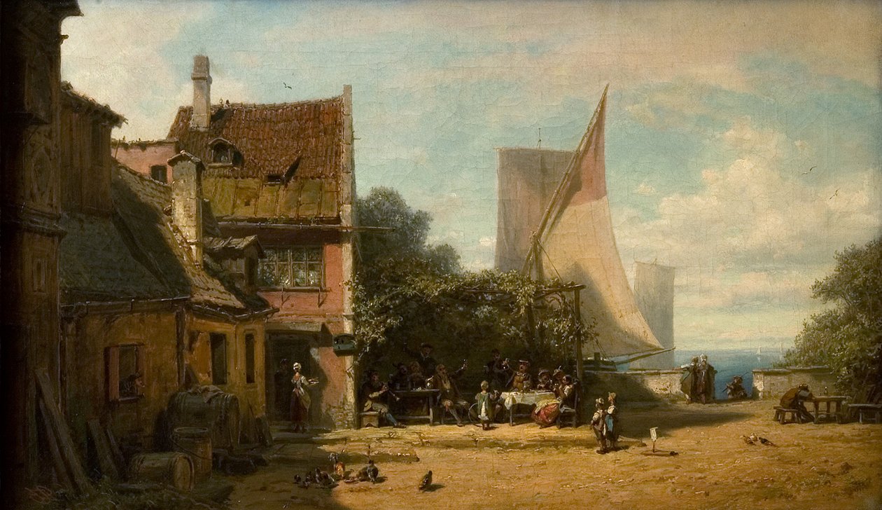 Karczma nad jeziorem autorstwa Carl Spitzweg