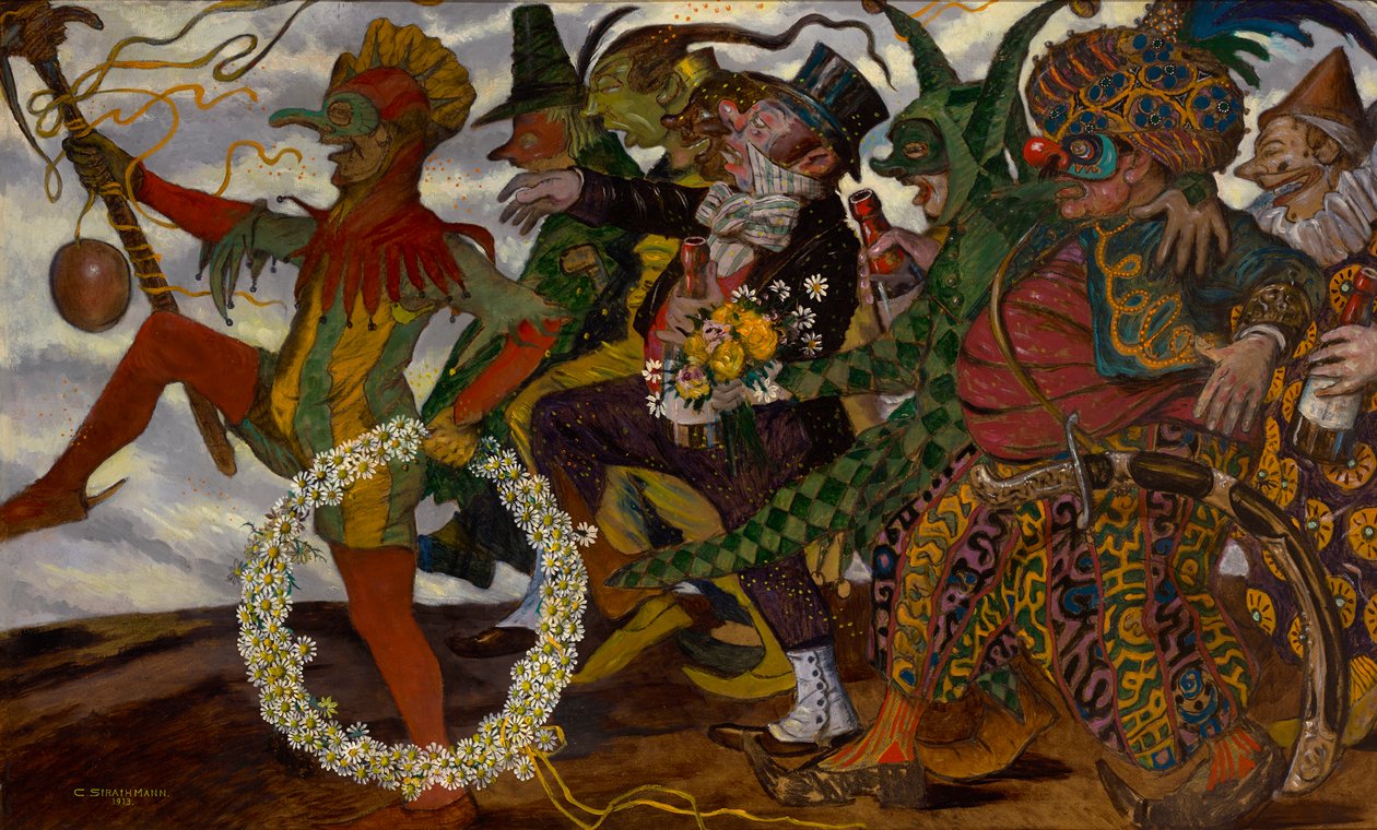 Parada karnawałowa (maskarada) autorstwa Carl Strathmann