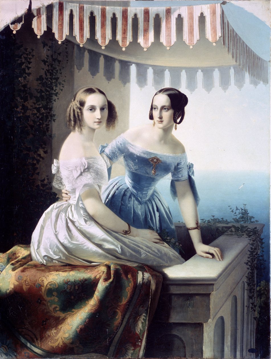 Portret wielkich księżnych Marii Nikołajewny Rosji (księżnej Leuchtenberg autorstwa Carl Timoleon von Neff