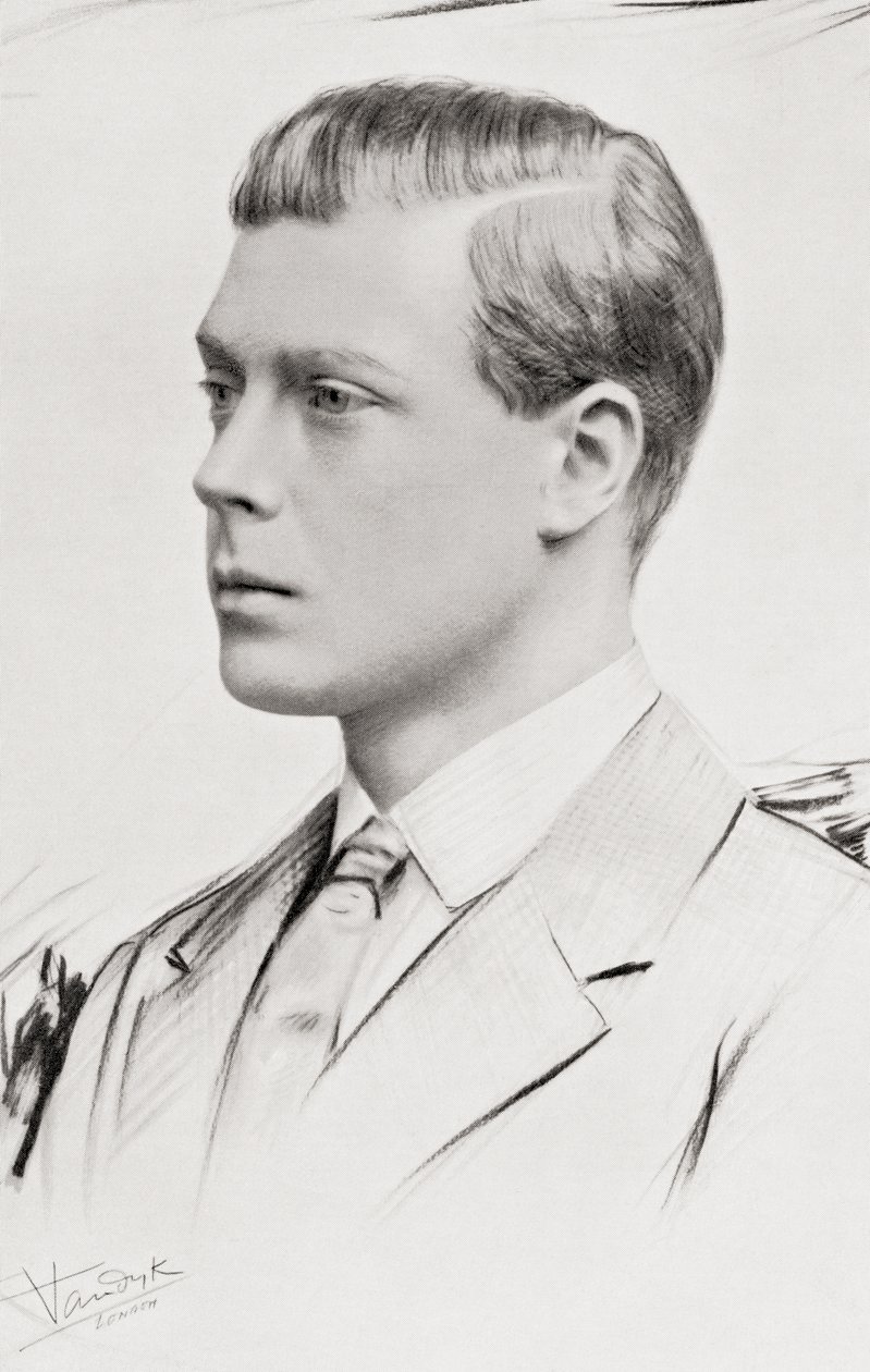 Książę Edward, przyszły Edward VIII, późniejszy książę Windsoru autorstwa Carl Vandyk