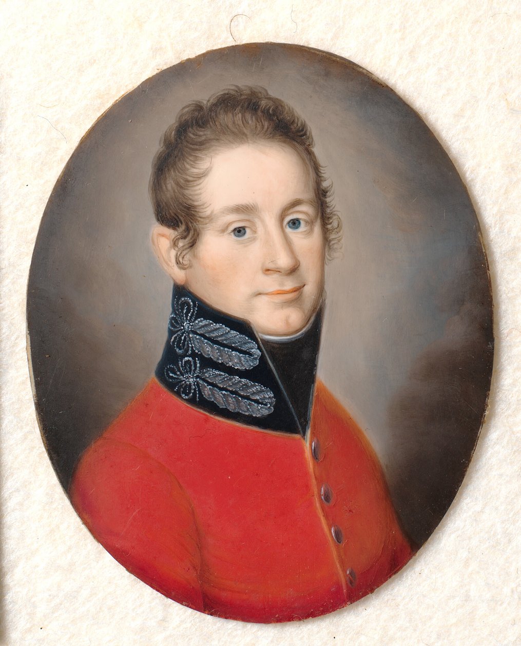 Portret nieznanego mężczyzny w czerwonym mundurze autorstwa Carl Viertel