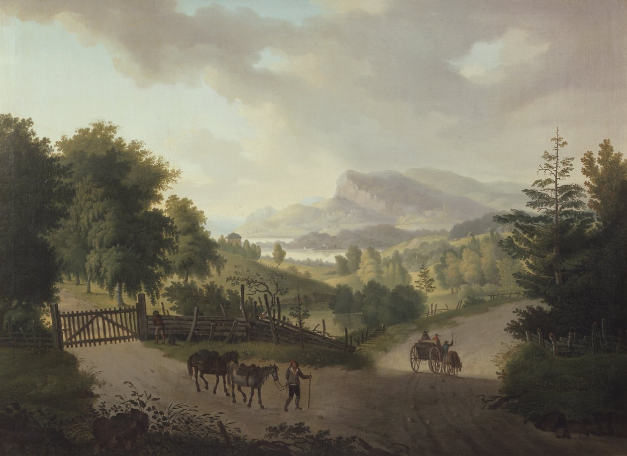 Christiania Fjord z Høvig (olej na płótnie) autorstwa Carl Vogt