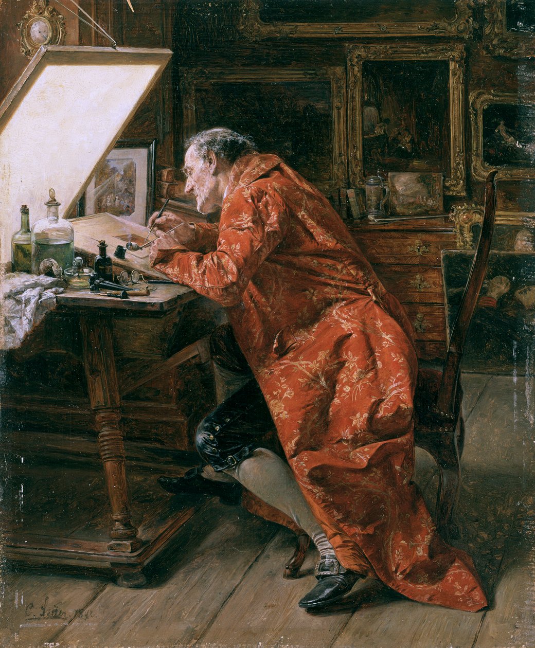 „Wytrawiacz”, 1892 autorstwa Carl Wilhelm Anton Seiler