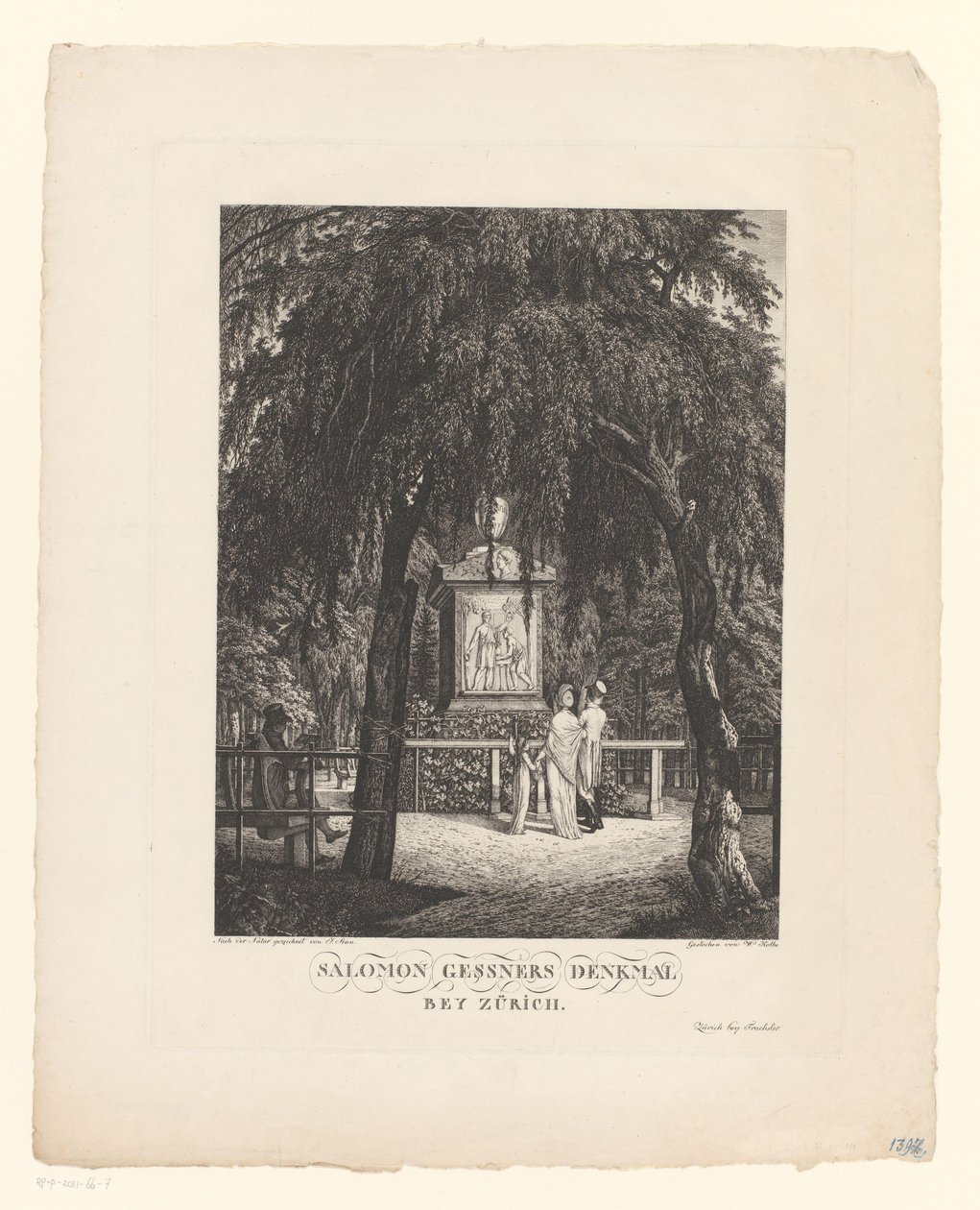 Pomnik Salomona Gessnera pod Zurychem Pomnik Salomona Gessnera pod Zurychem (tytuł na obiekcie) autorstwa Carl Wilhelm Kolbe (I)