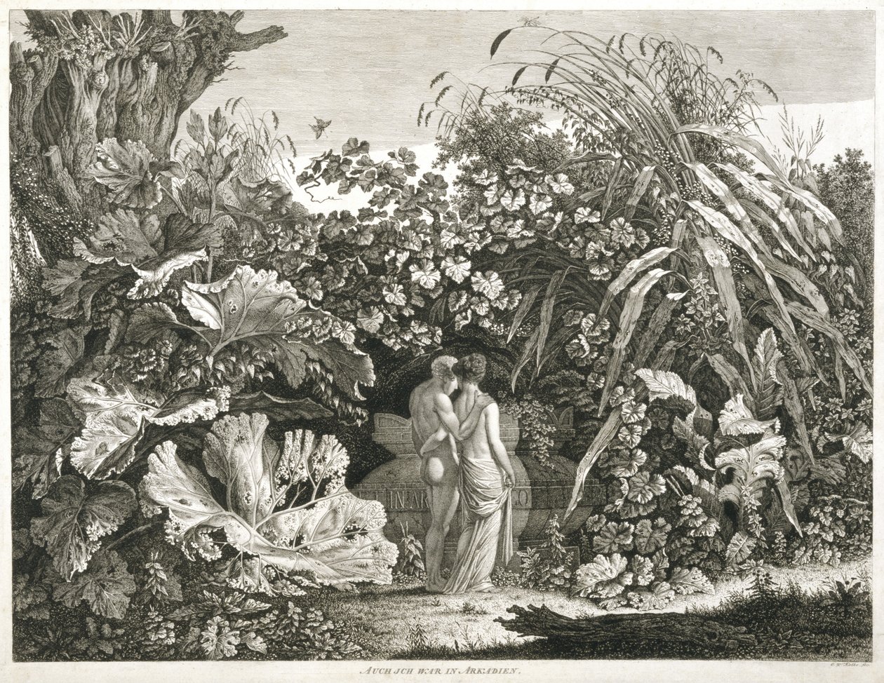 Ja też byłem w Arkadii, 1801 autorstwa Carl Wilhelm Kolbe