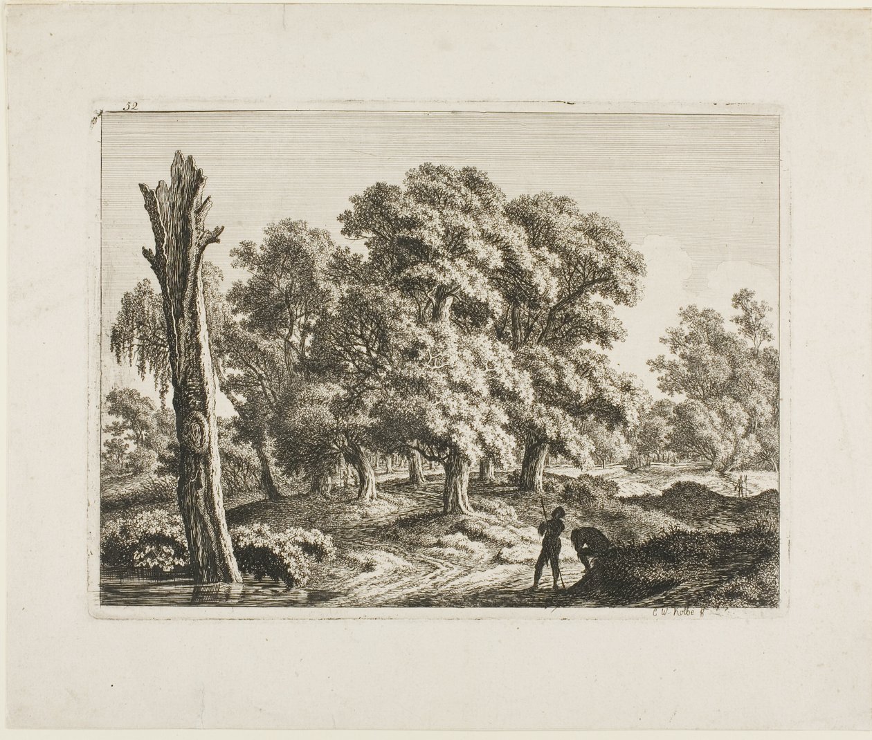 Krajobraz autorstwa Carl Wilhelm Kolbe, the elder