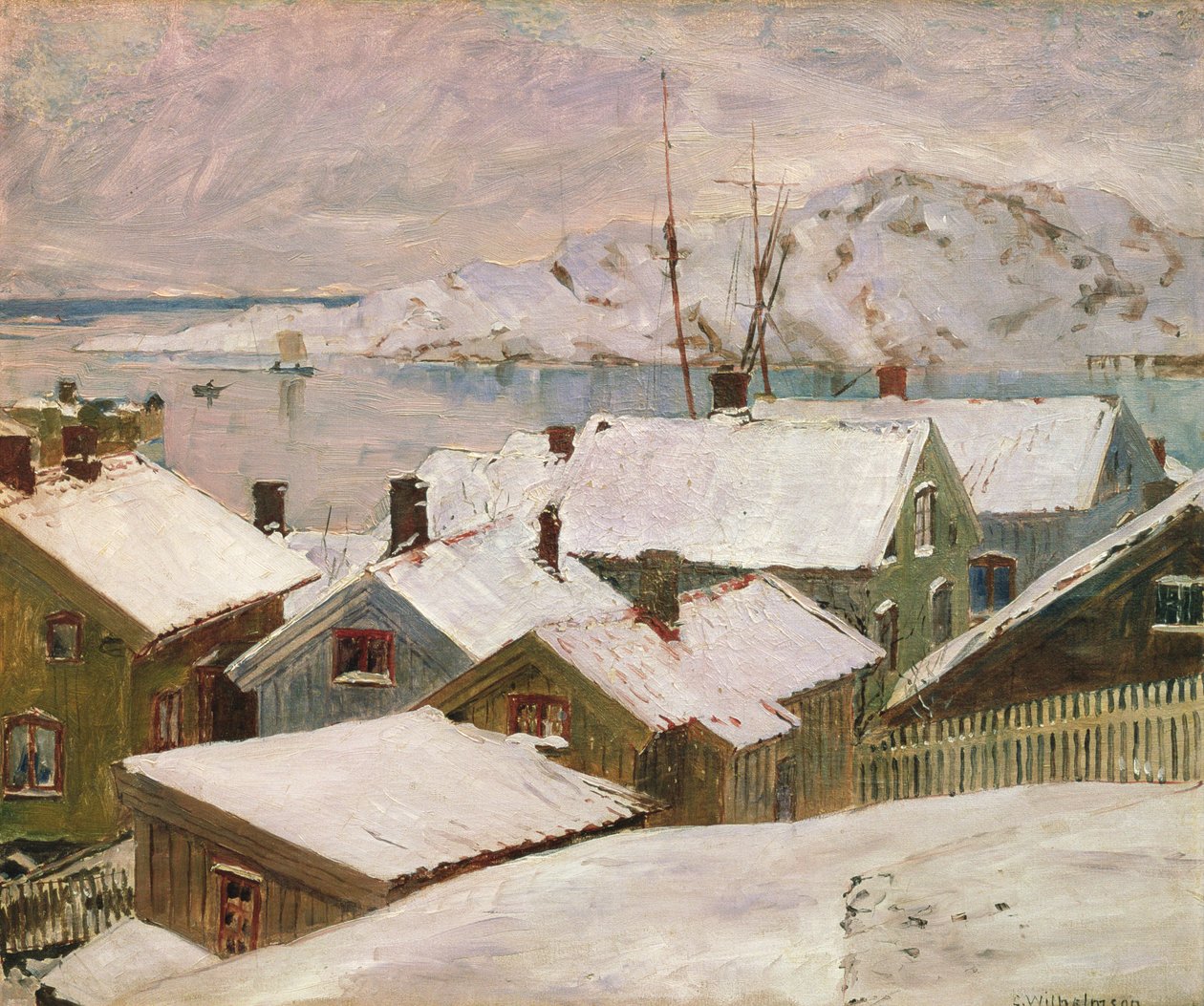 Fiskebackskil zimą, 1899 autorstwa Carl Wilhelm Wilhelmson