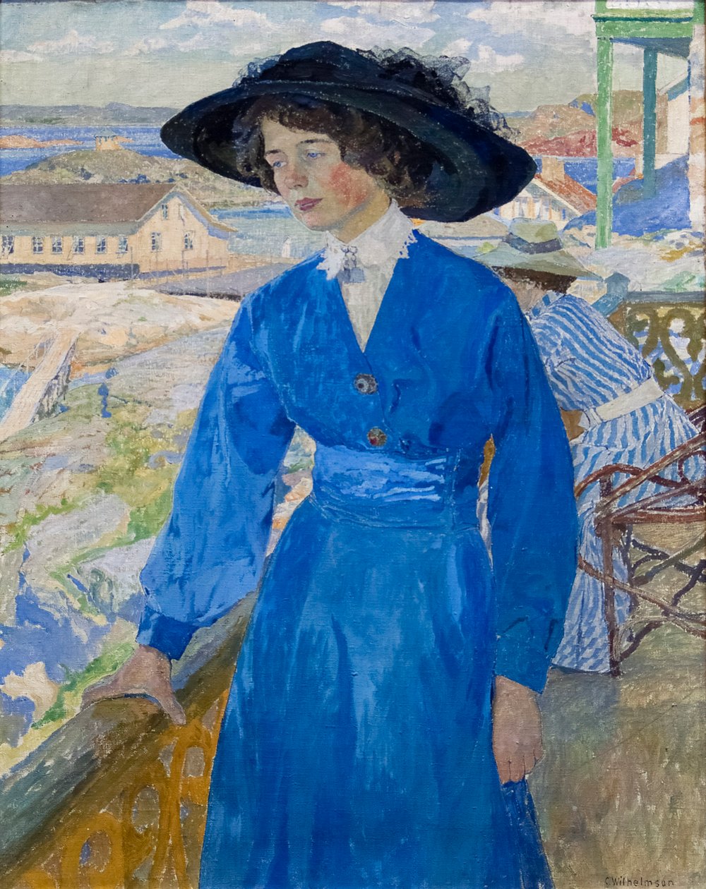 Dziewczyna w Błękicie autorstwa Carl Wilhelm Wilhelmson