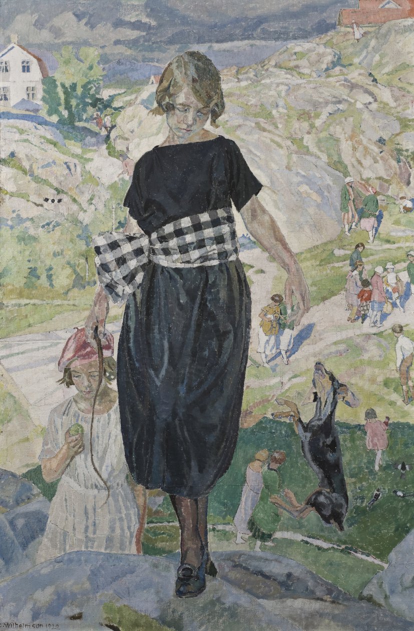 Skaczący pies, 1920 autorstwa Carl Wilhelm Wilhelmson