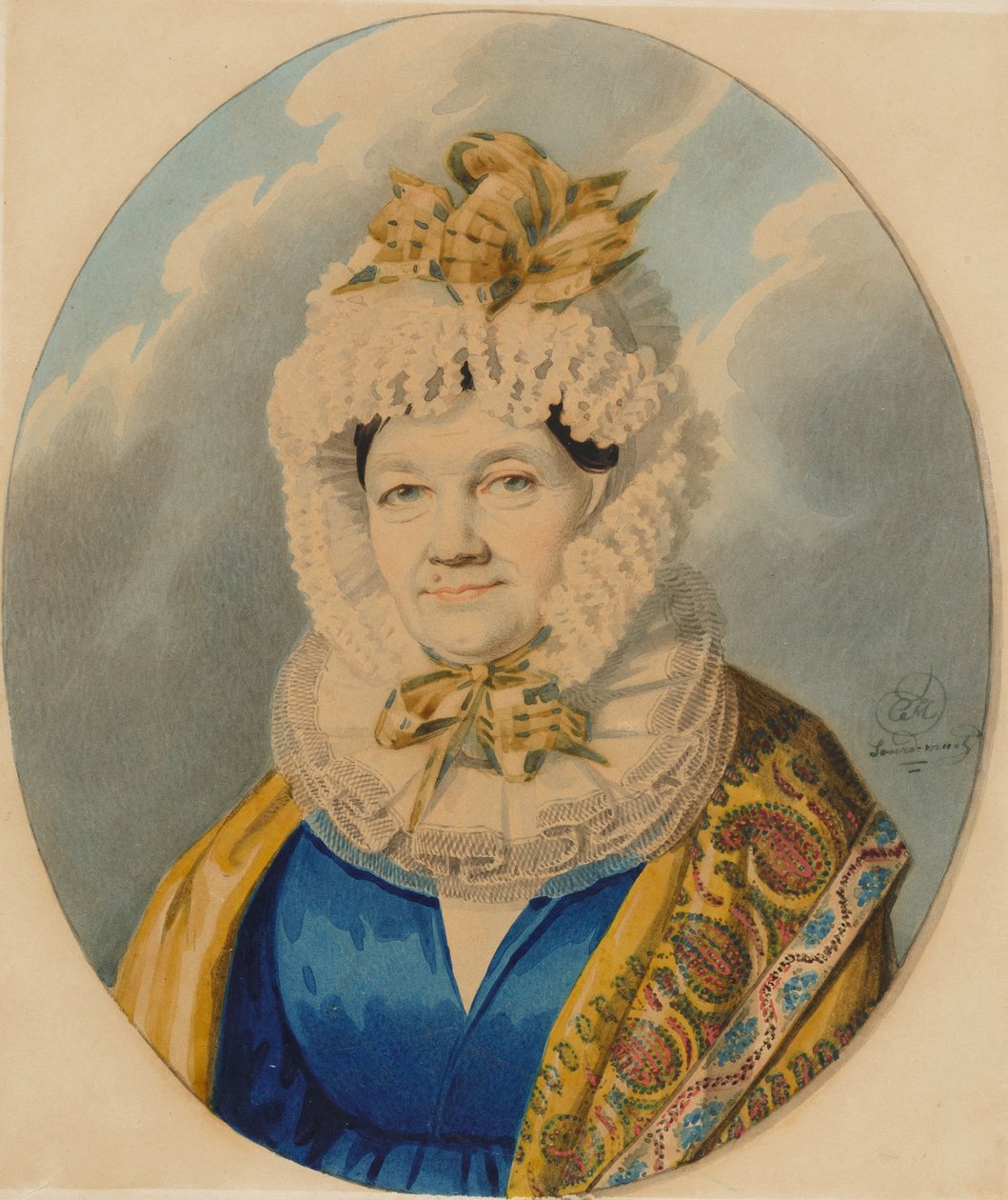 Hrabina Natalia Fiodorowna Gorczakowa, początek lat 30. XIX wieku. autorstwa Carl von Hampeln
