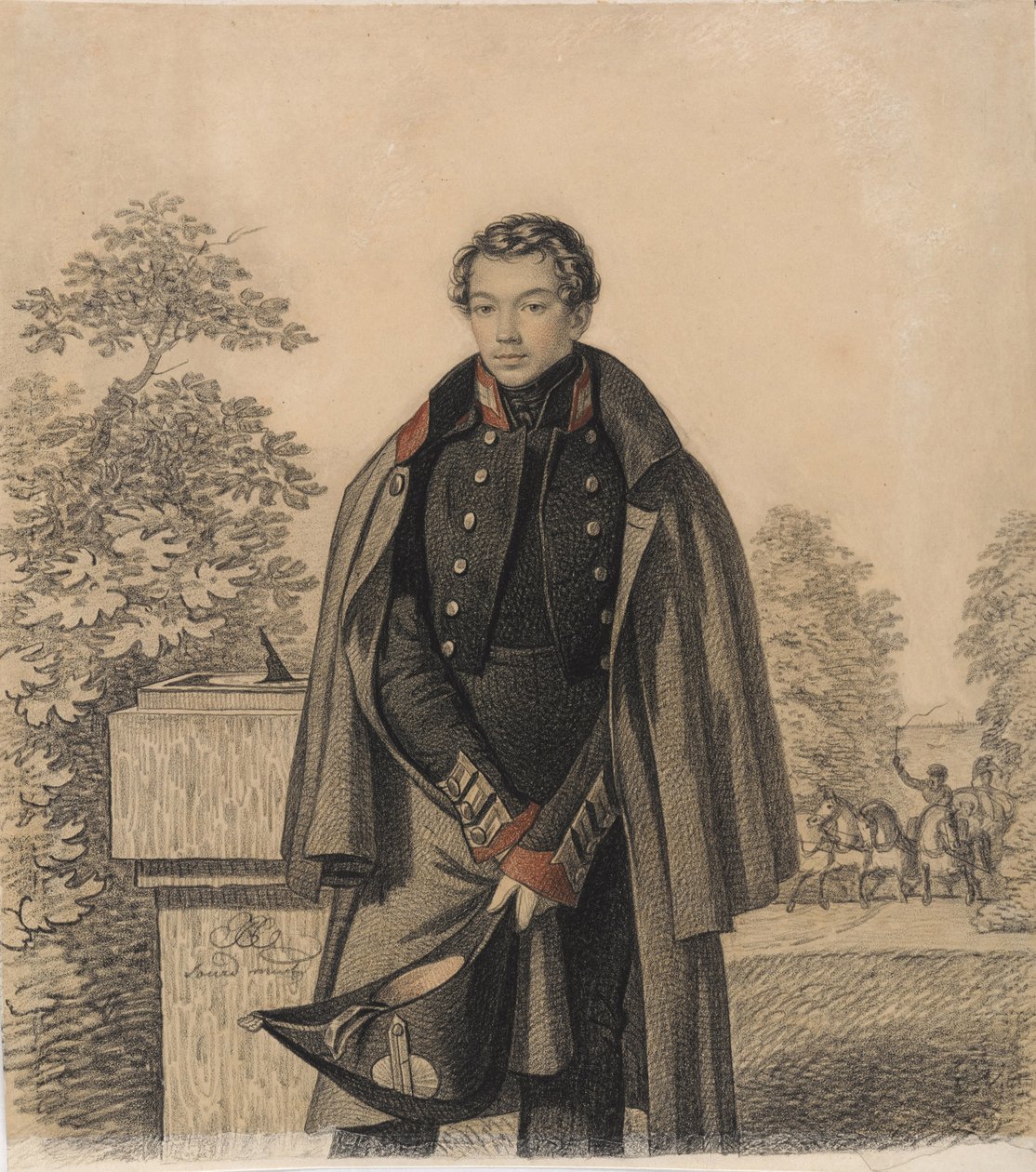 Portret A.W. Raevsky, początek lat 20. XIX wieku. autorstwa Carl von Hampeln