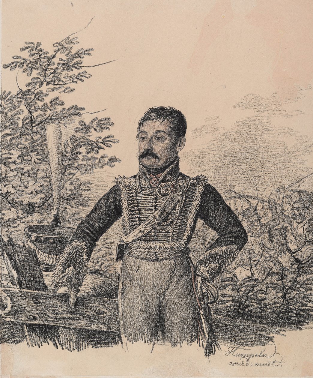 Portret Akima Wasiljewicza Duwanowa, początek lat 20. XIX wieku. autorstwa Carl von Hampeln