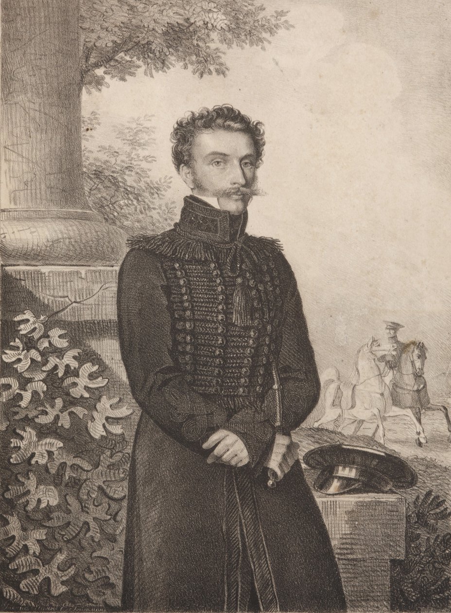 Portret hrabiego Pawła Khristoforovicha Grabbe 1789-1875, lata 20. XIX wieku. autorstwa Carl von Hampeln