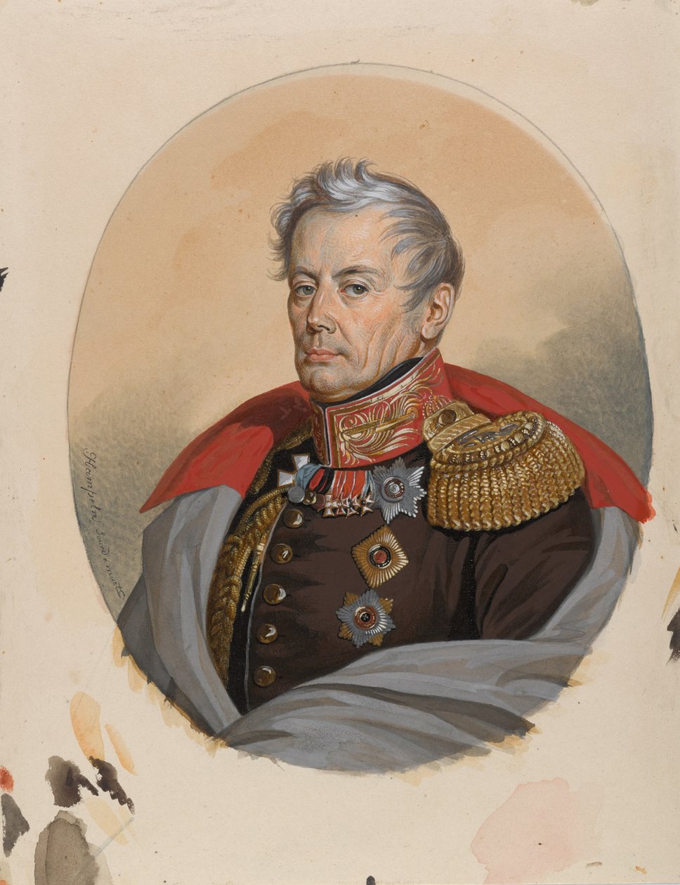 Portret hrabiego Piotra Pietrowicza Konownicyna 1764-1822, początek lat 20. XIX wieku. autorstwa Carl von Hampeln