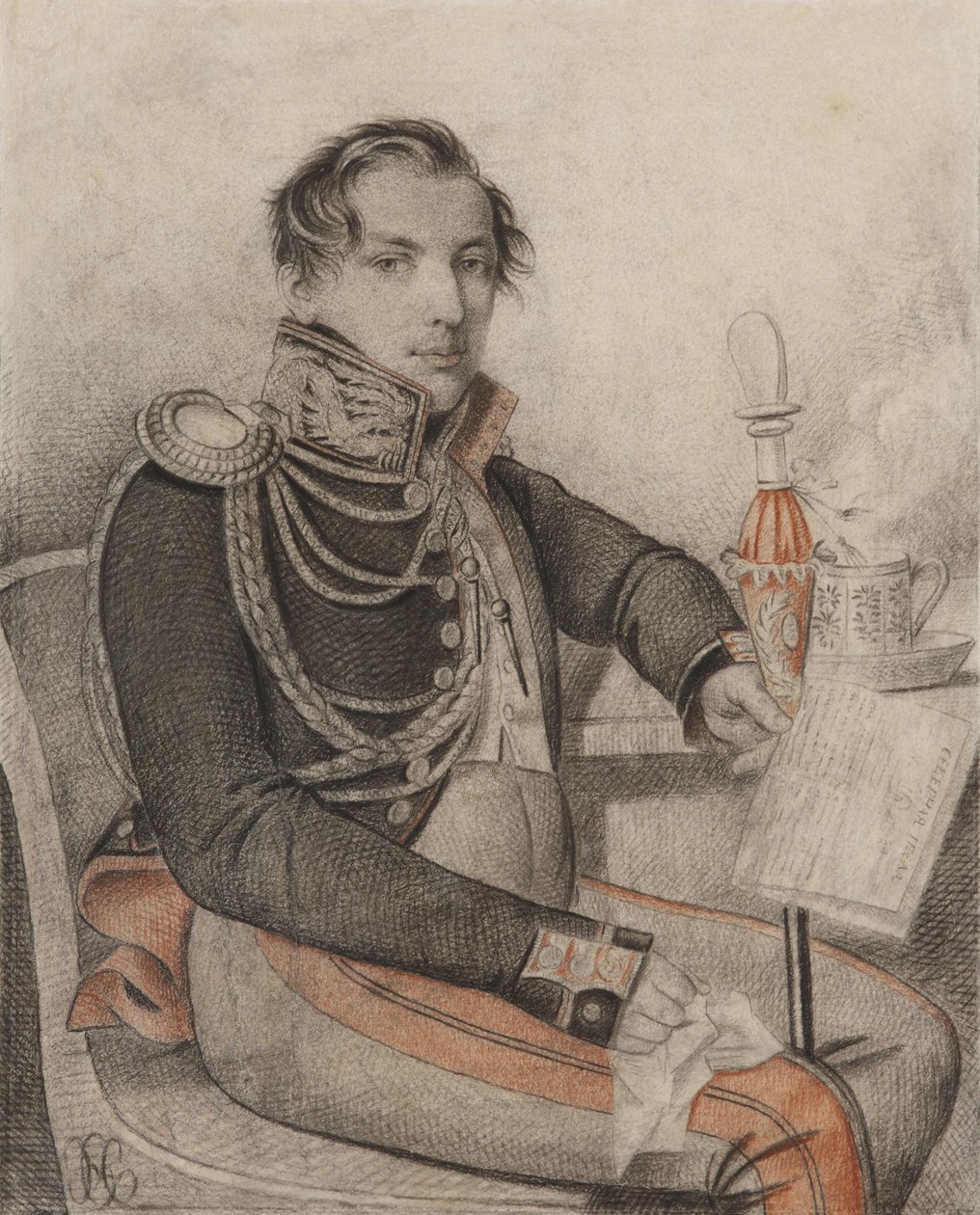 Portret hrabiego Piotra Pietrowicza Konownicyna 1803-1830, początek lat 20. XIX wieku. autorstwa Carl von Hampeln