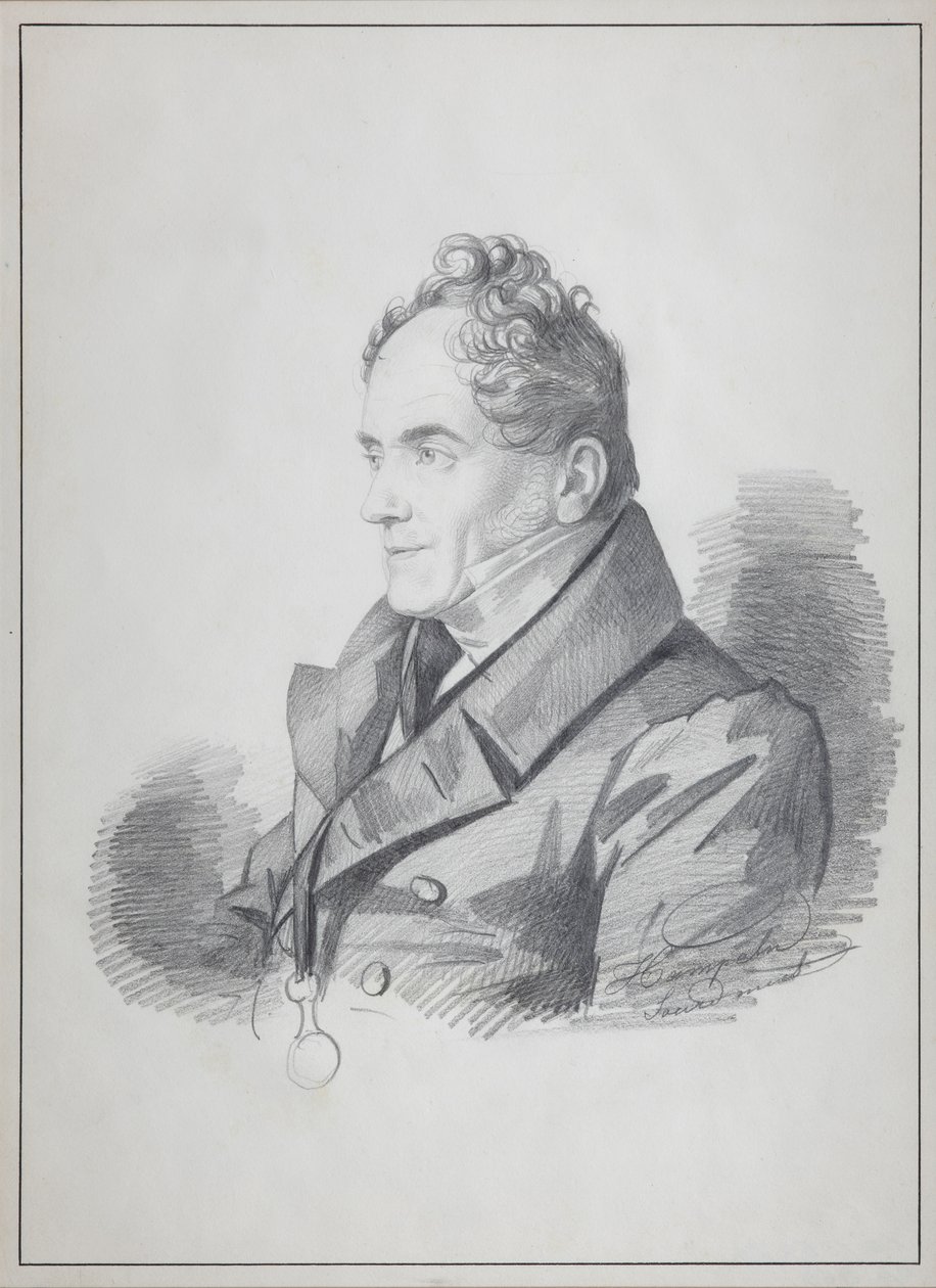 Portret hrabiego Wiktora Pawłowicza Koczubeja 1768-1834, kanclerza cesarskiego Rosji, ok. 1930 r. 1832 autorstwa Carl von Hampeln