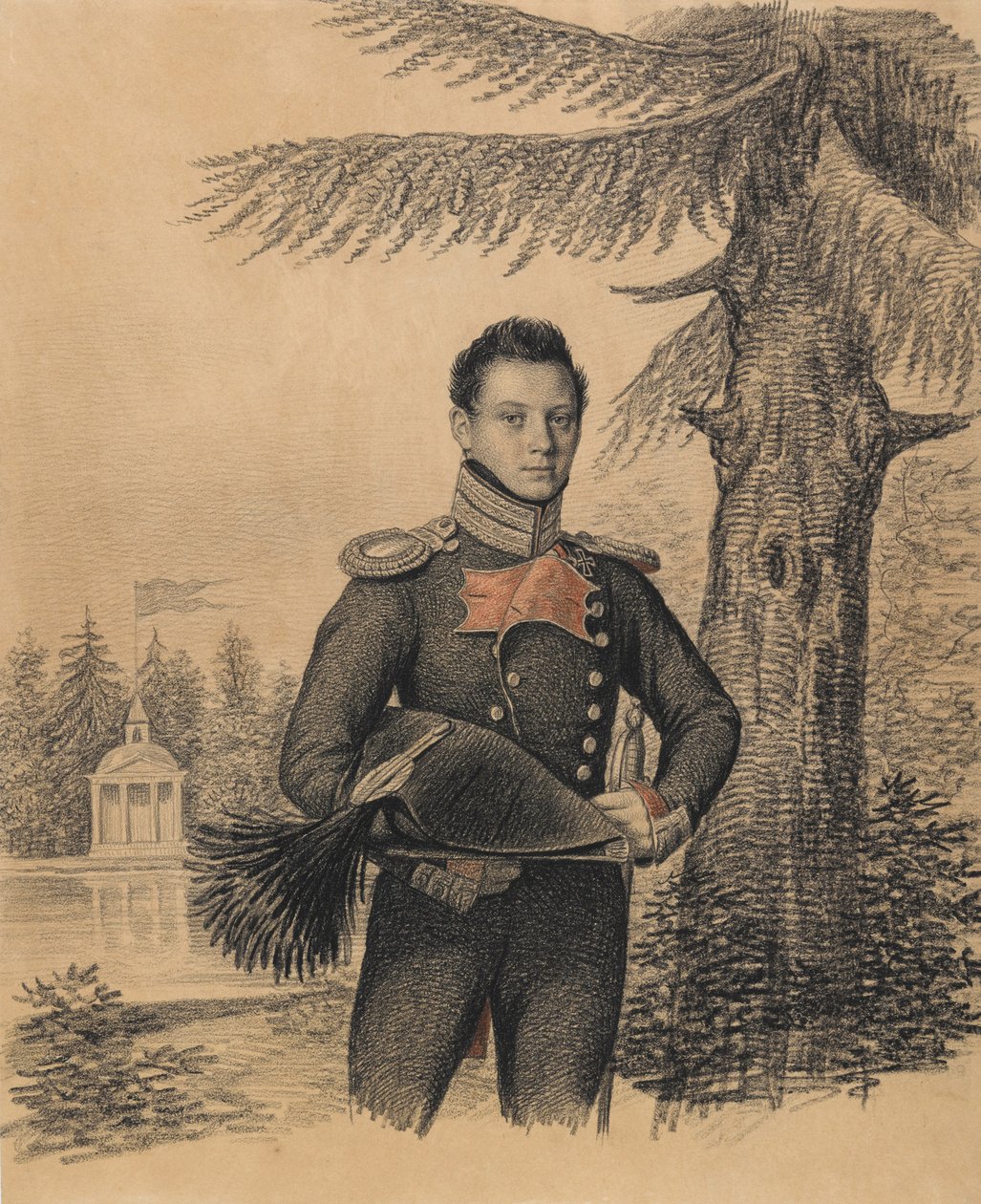 Portret Fiodora Iwanowicza Dołgopołowa 1792-1856, lata 20. XIX wieku. autorstwa Carl von Hampeln
