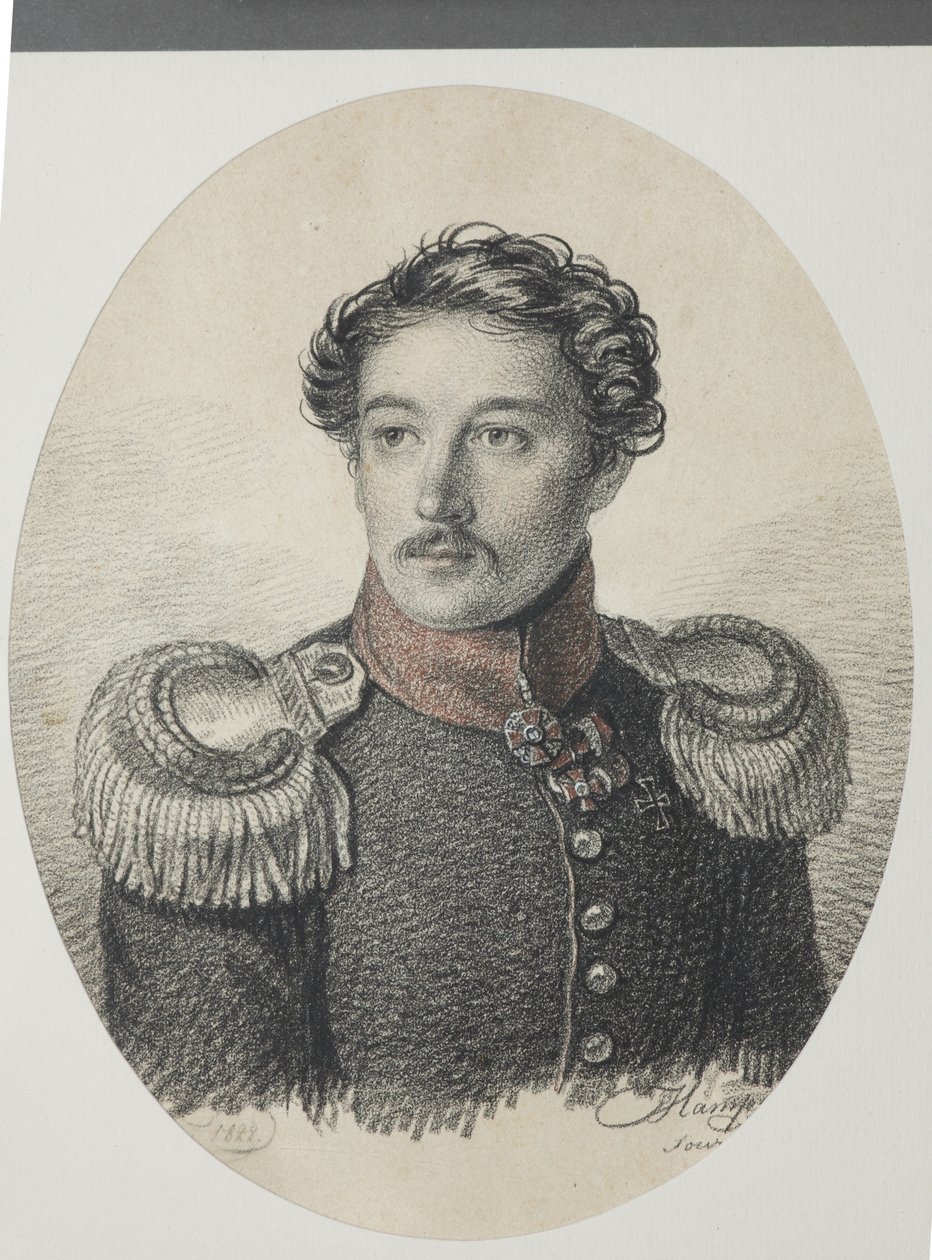 Portret Nikołaja Wasiljewicza Chwostowa 1793-1837, 1822. autorstwa Carl von Hampeln