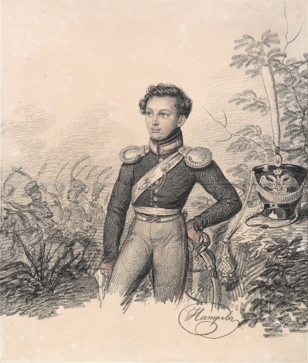 Portret Pawła Kotłubickiego, koniec lat 1810. autorstwa Carl von Hampeln