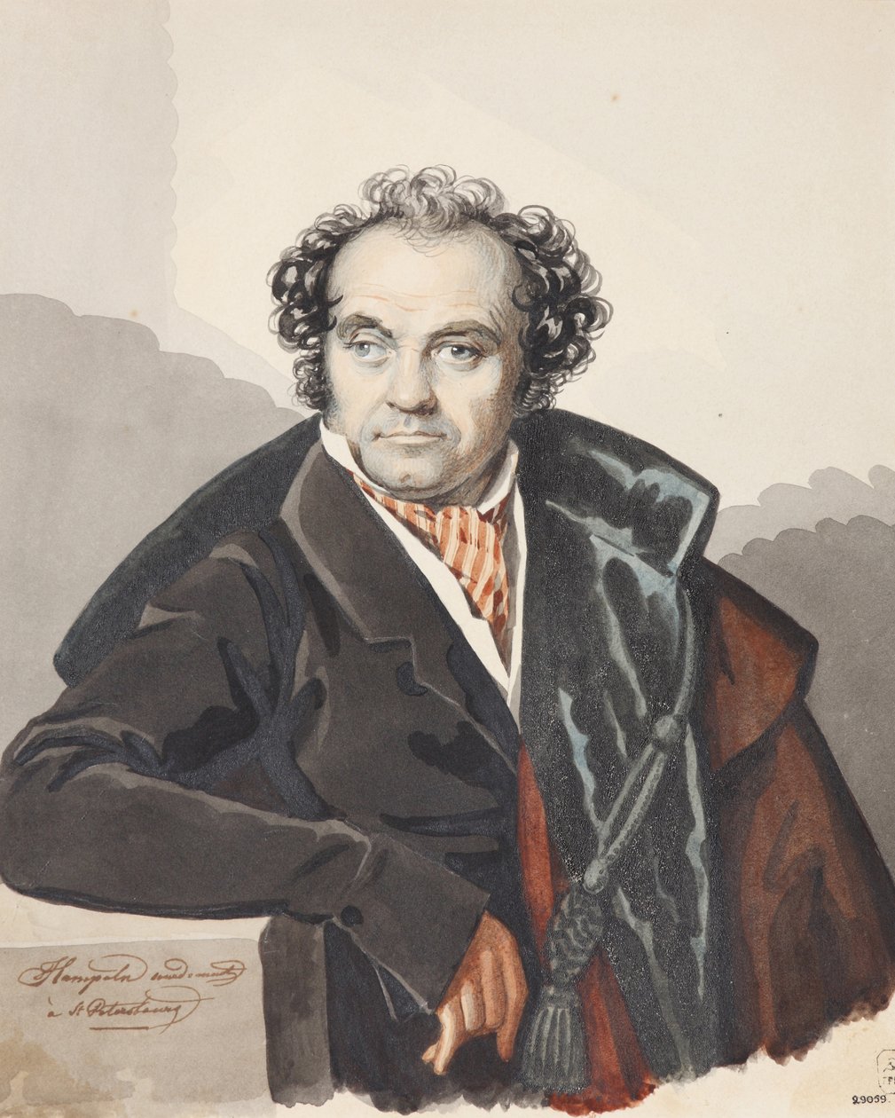 Portret Siergieja Dmitrijewicza Lwów 1781-1857, lata 20. XIX wieku. autorstwa Carl von Hampeln