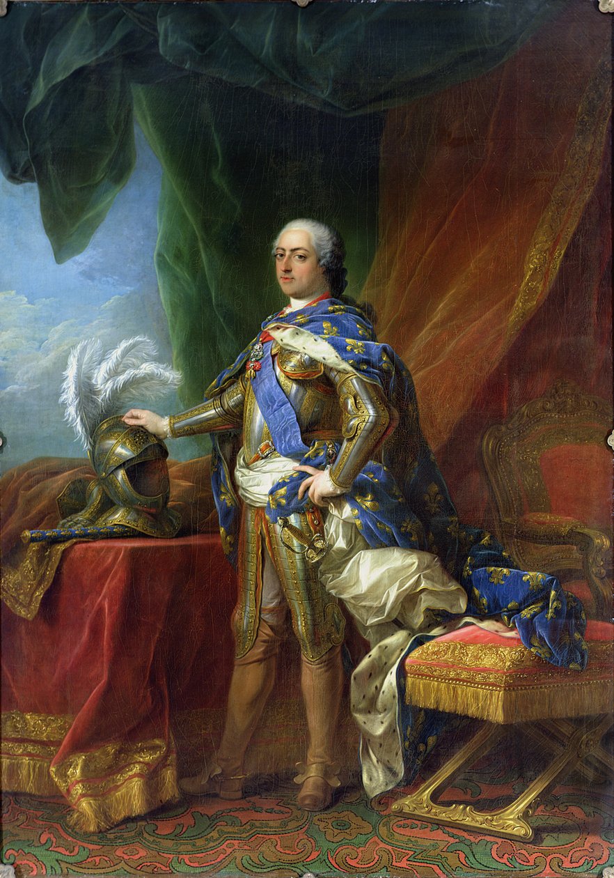 Ludwik XV (1715-1774) król Francji i Nawarry, 1750 autorstwa Carle van Loo