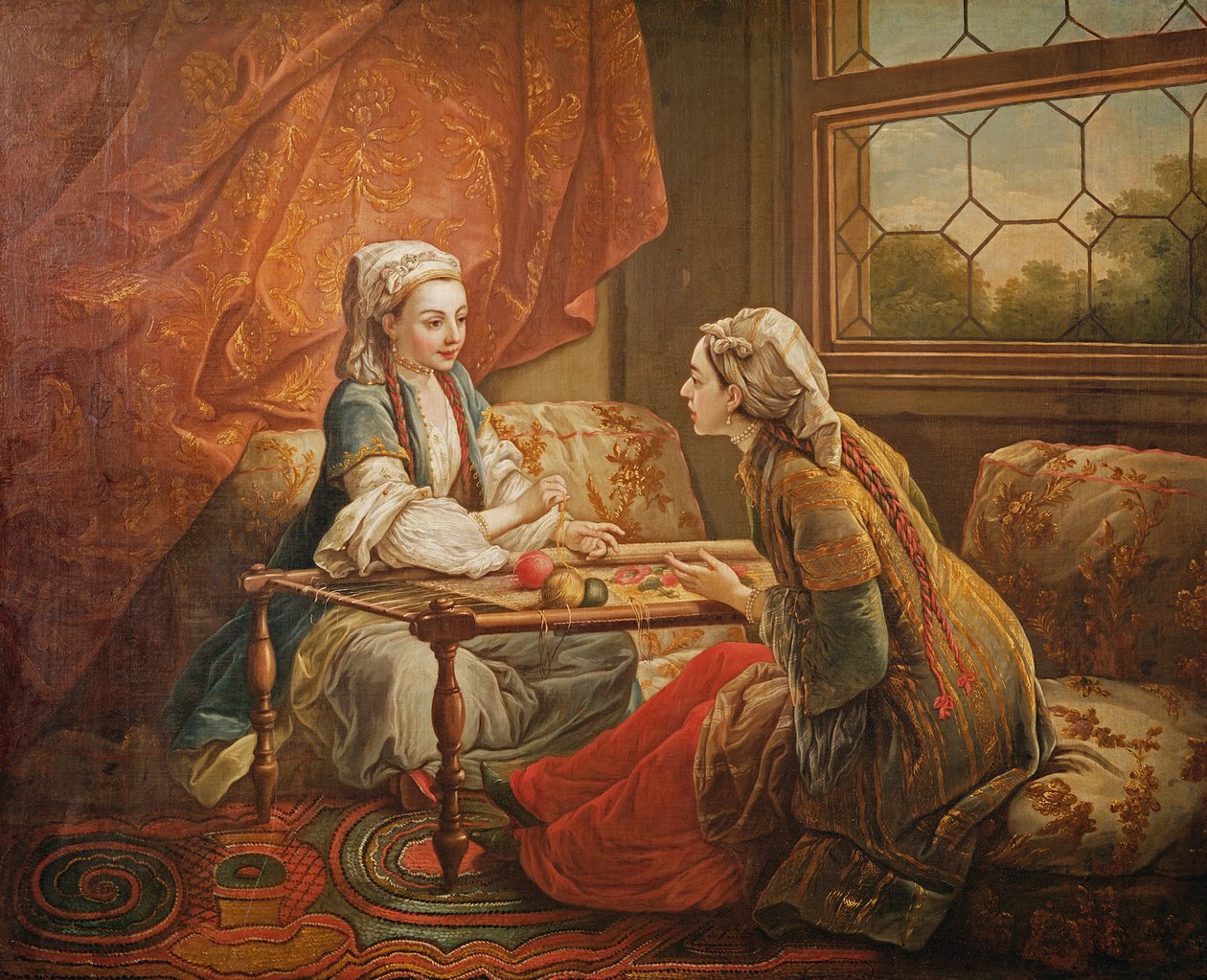 Madame de Pompadour w roli wróżki autorstwa Carle van Loo